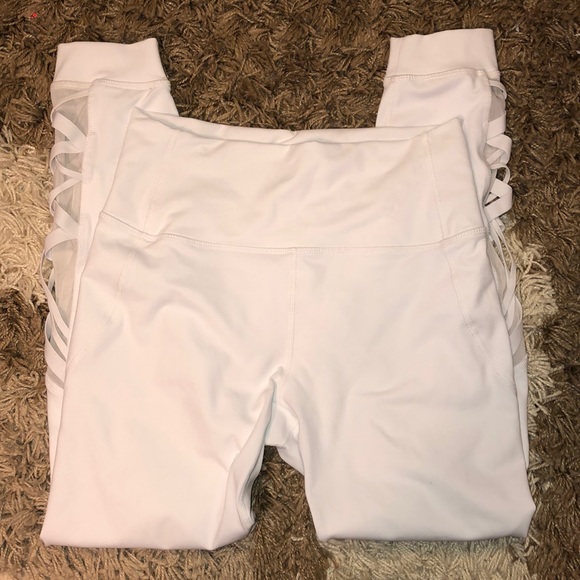 Fabletics Pants - fabletics small white mesh legging